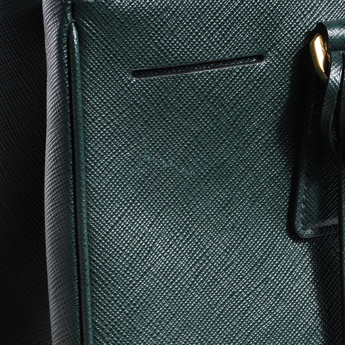 Saffiano Lux Small Double Zip Tote Smeraldo