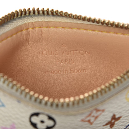 Louis Vuitton Monogram Multicolor Key Pouch White 6 of 7