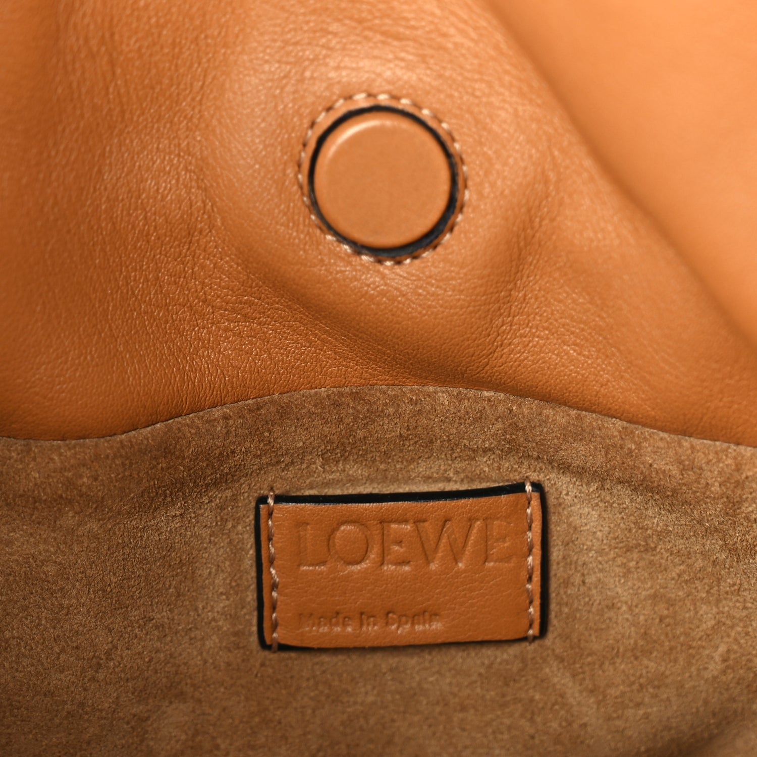 Loewe Calfskin Mini Flamenco Knot Clutch Warm Desert 5 of 8