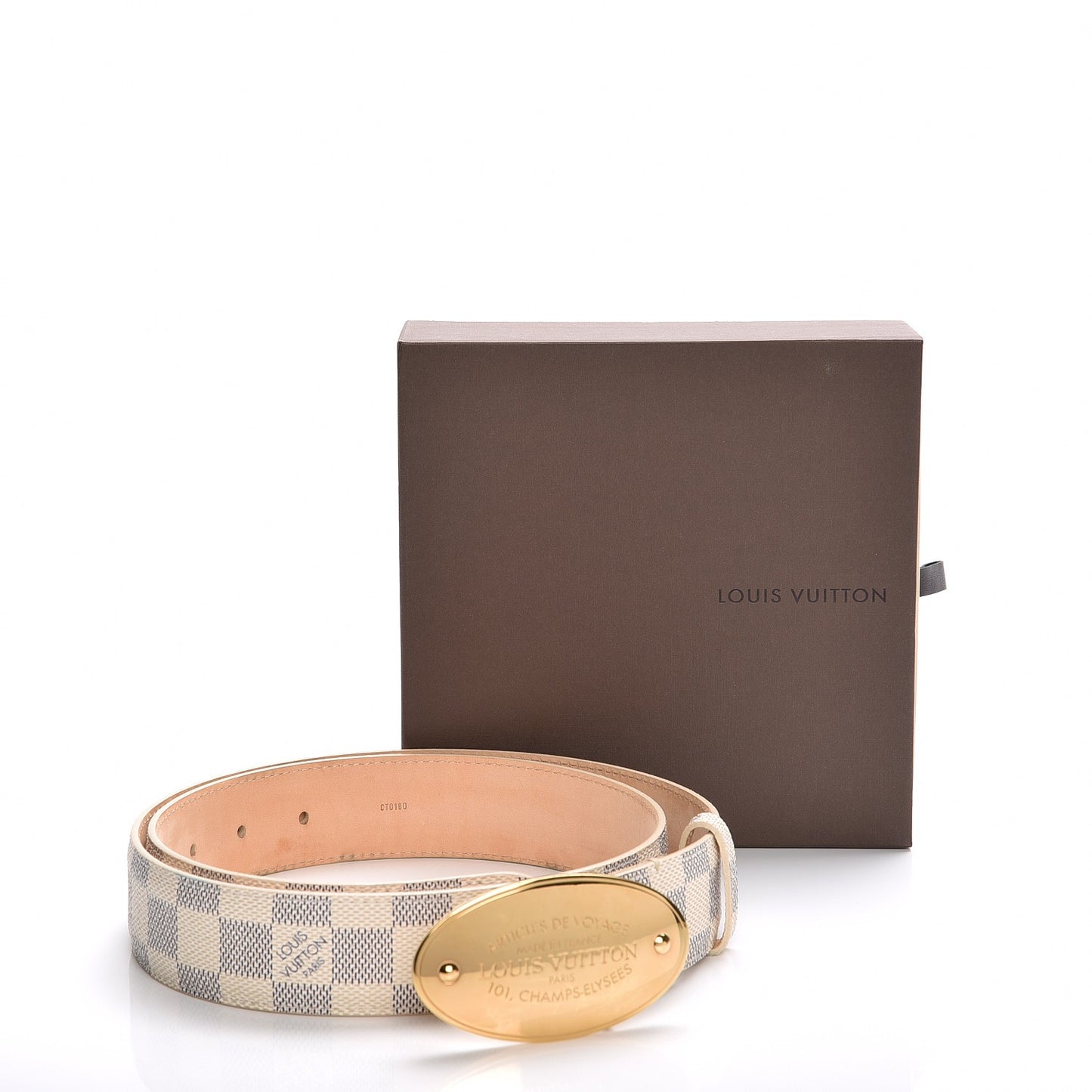 Damier Azur Voyage Belt 85 34