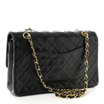 Chanel Lambskin Quilted Medium Double Flap Black 2 of 9