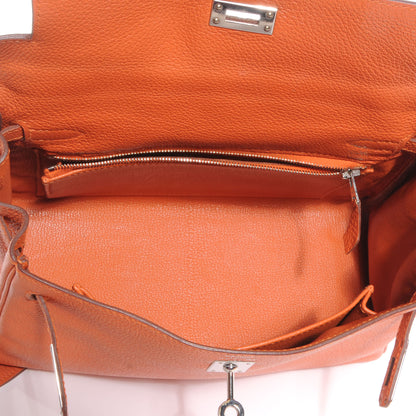 Hermes Togo Kelly Retourne 25 Orange 7 of 10