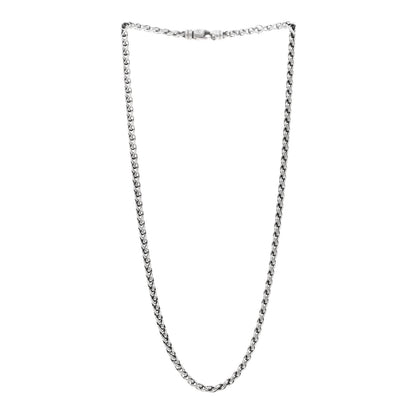 David Yurman Sterling Silver 4mm Wheat Chain Necklace 20" 3 of 4