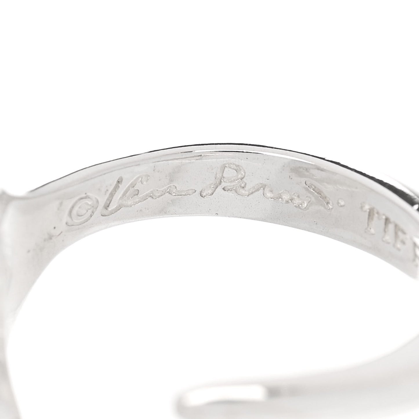 Sterling Silver Elsa Peretti Open Heart Ring 57 8