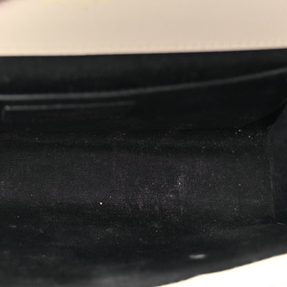 Saint Laurent Grain De Poudre Calfskin Medium Classic Monogram Kate Tassel Satchel Crema Soft 4 of 8