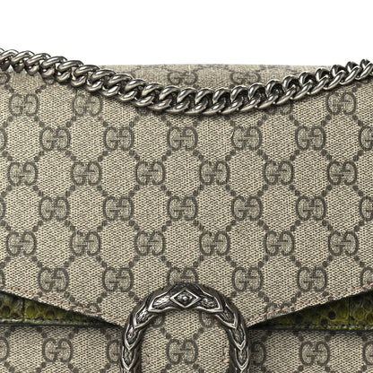 Gucci GG Supreme Monogram Snakeskin Medium Dionysus Shoulder Bag  Brown 6 of 8