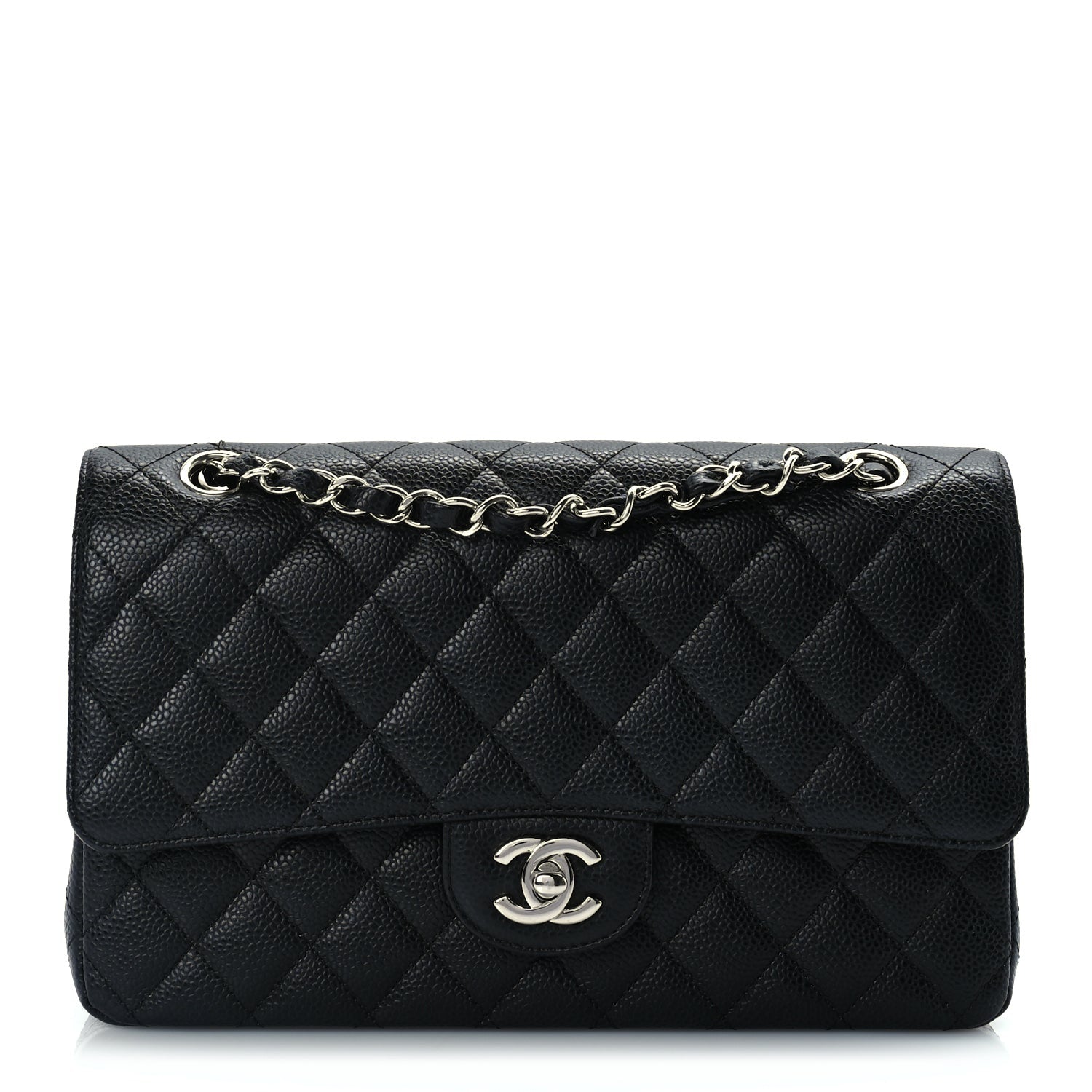 Chanel Caviar Quilted Medium Double Flap Black 1 of 9