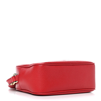 Gucci Pebbled Calfskin Small Soho Disco Bag Tabasco Red 4 of 5