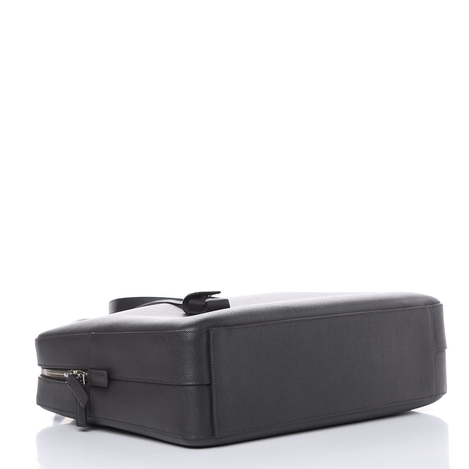 Saint Laurent Grain de Poudre Medium Museum Briefcase Coal 4 of 14