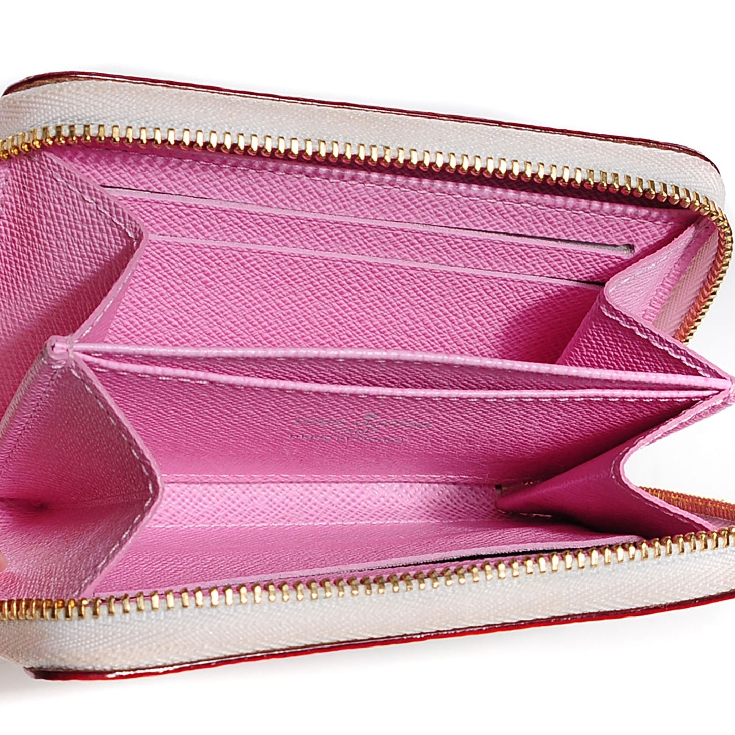 Monogram Multicolor Zippy Coin Purse Wallet White Litchi