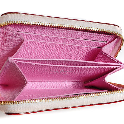Louis Vuitton Monogram Multicolor Zippy Coin Purse Wallet White Litchi 6 of 8
