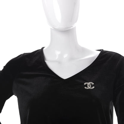 Chanel Baguette Crystal CC Small Brooch Silver 2 of 5