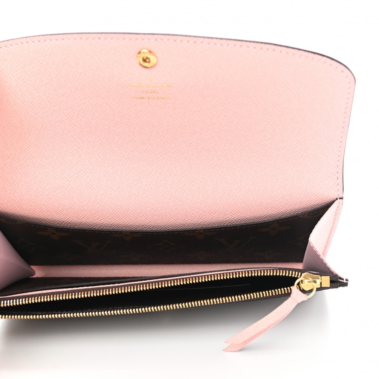 Monogram Emilie Wallet Rose Ballerine