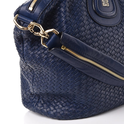 Givenchy Lambskin Woven Medium Nightingale Navy 8 of 8