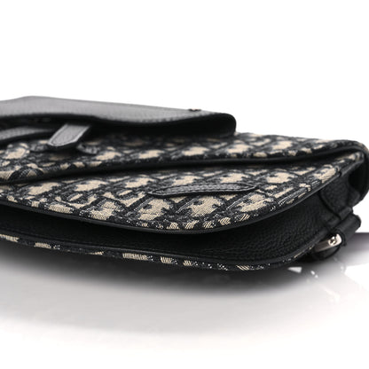 Christian Dior Oblique Mens Mini Saddle Bag Blue 10 of 10
