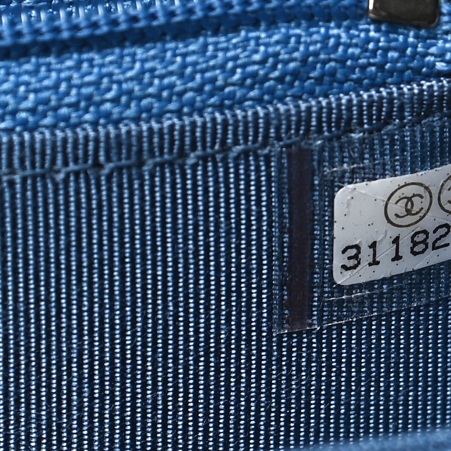 Chanel Caviar Quilted Mini Wallet On Chain WOC Blue 7 of 12