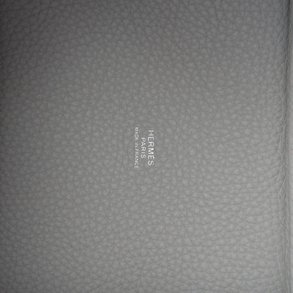 Hermes Taurillon Clemence Picotin Lock 18 PM Gris Perle 8 of 10