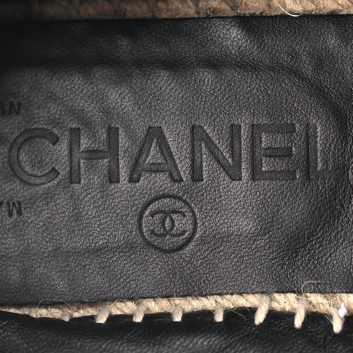 Calfskin CC Espadrilles Black