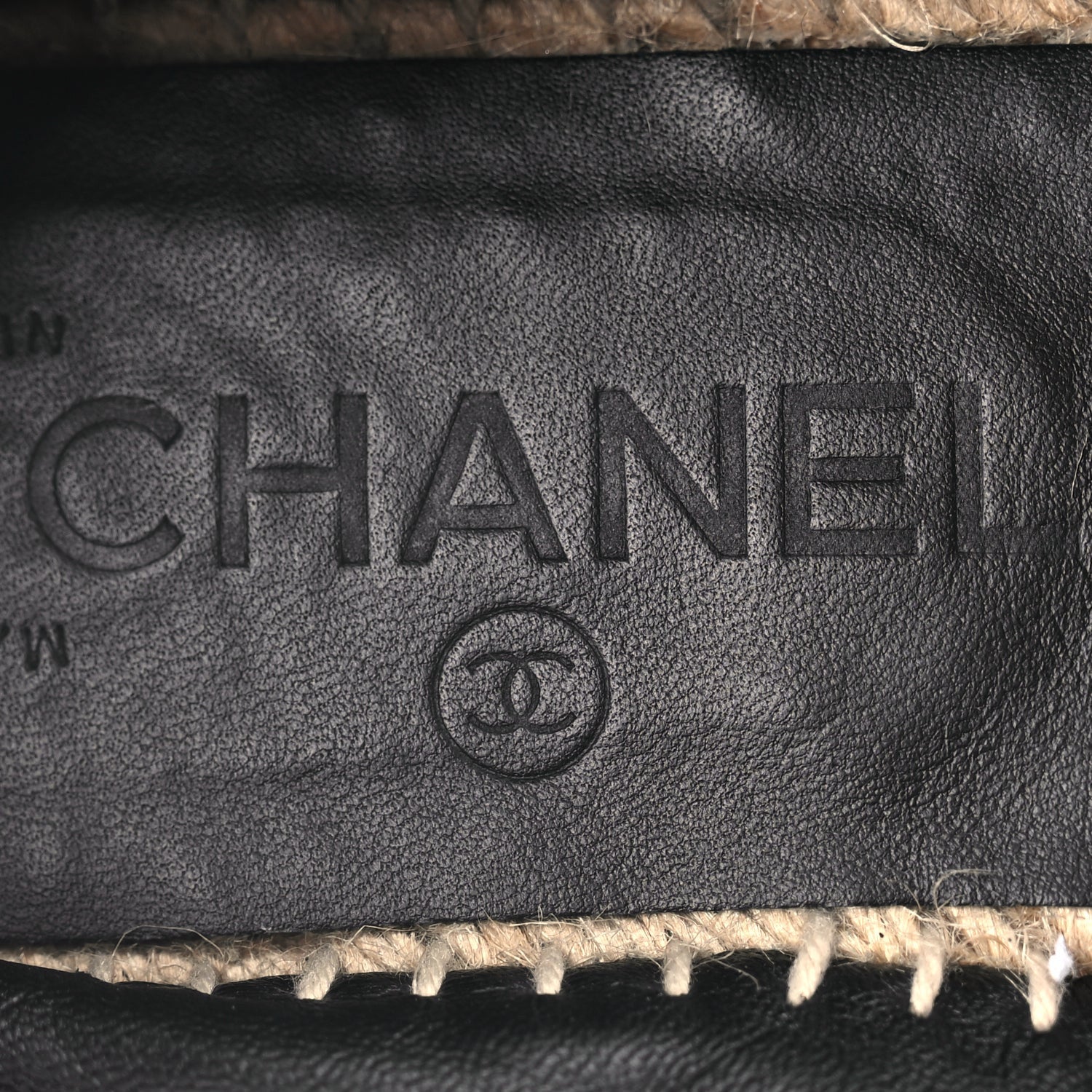 Chanel Calfskin CC Espadrilles Black 8 of 9