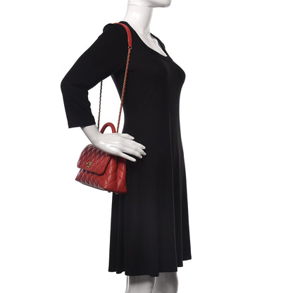 Chanel Caviar Quilted Mini Coco Handle Flap Dark Red 2 of 10