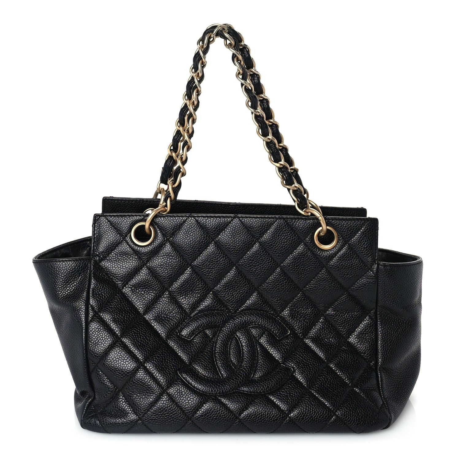 Chanel Caviar Quilted Petit Timeless Tote PTT Black 1 of 9
