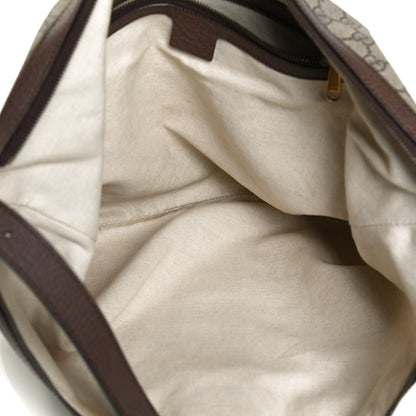 Gucci GG Supreme Monogram Web Ophidia Half Moon Hobo Brown 5 of 13