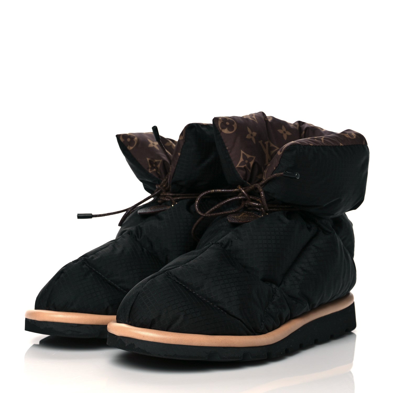 Louis Vuitton Nylon Monogram Pillow Comfort Ankle Boot 41 Black 3 of 8