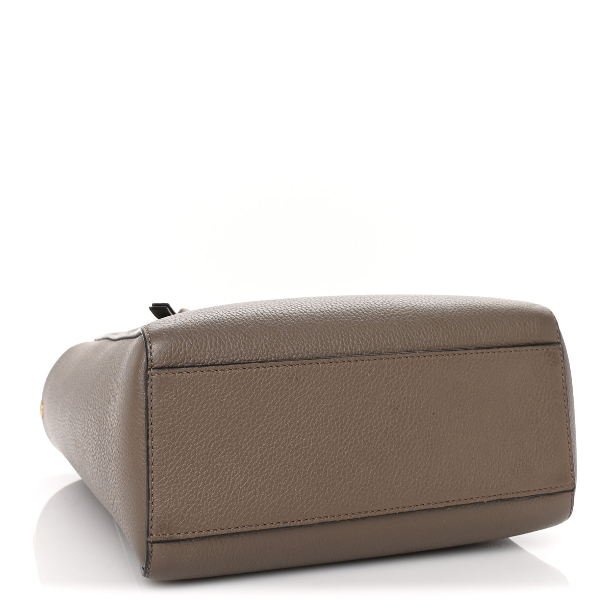 Classic Grain Calfskin Small Bayswater Taupe