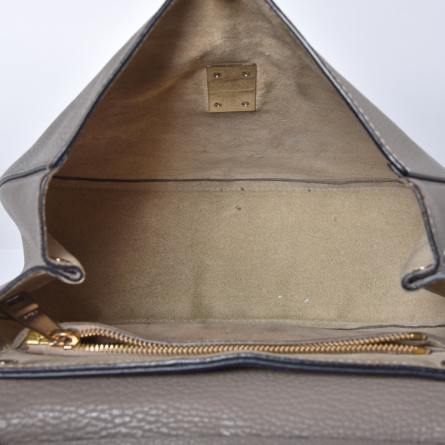 Chloe Grained Lambskin Large Drew Shoulder Bag Motty Grey 5 of 16