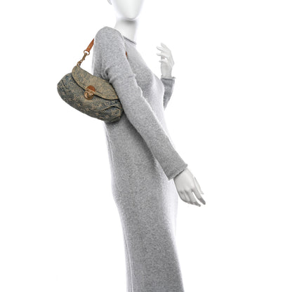 Louis Vuitton Monogram Denim Mini Pleaty Blue 2 of 13