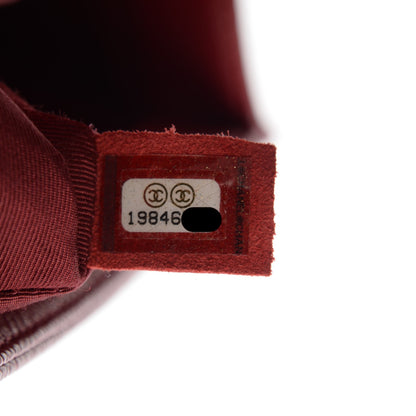 Chanel Caviar Quilted New Medium Boy Flap Dark Red 7 of 9