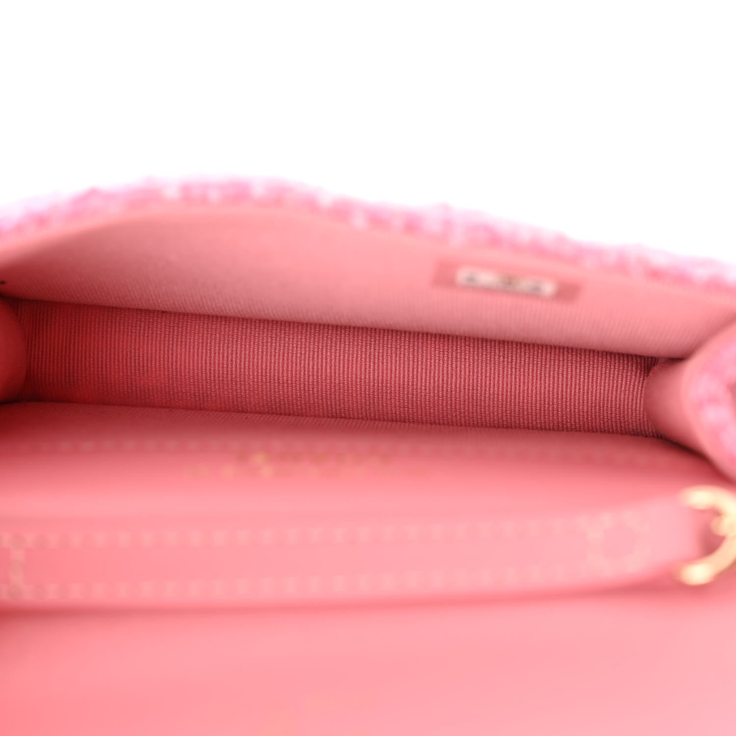 Chanel Tweed Quilted Flap Chain Waist Bag Pink 6 of 13