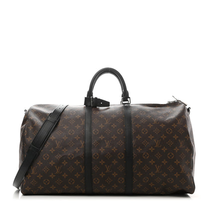 Louis Vuitton Monogram Macassar Keepall Bandouliere 55 1 of 11