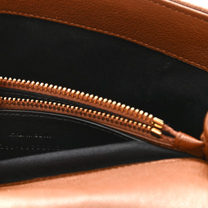 Saint Laurent Sheepskin Matelasse Chevron Monogram Medium College Bag Brick 7 of 11