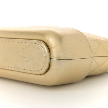 Chanel Metallic Aged Calfskin Quilted Small Gabrielle Clutch With Chain Gold 11 of 11