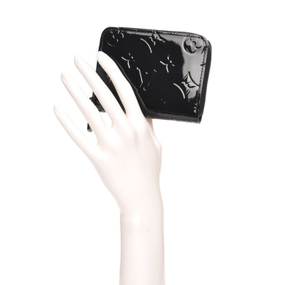 Louis Vuitton Vernis Zippy Coin Purse Wallet Noir Magnetique 2 of 8