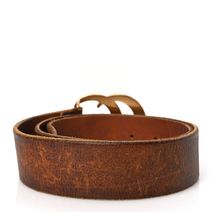 Gucci Faded Calfskin Double G 40mm Belt 80 32 Cuir 2 of 5
