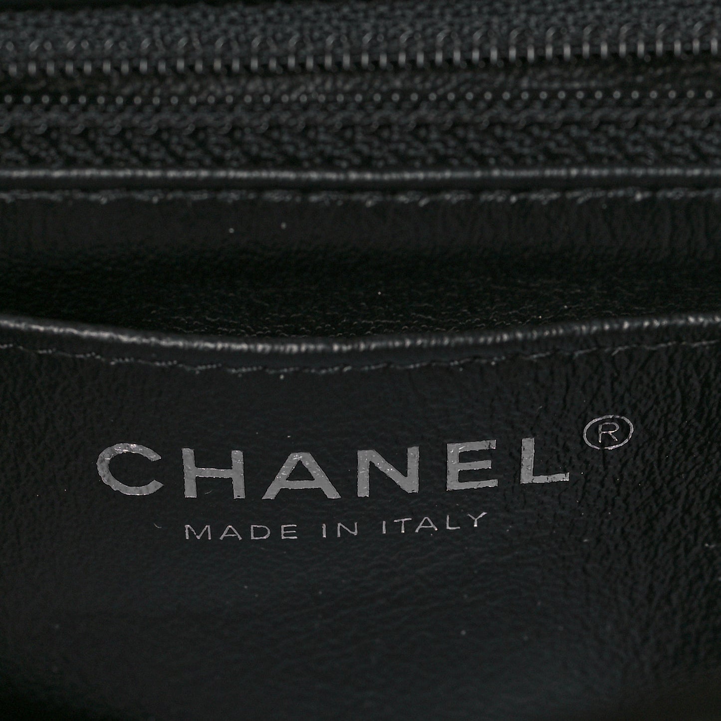 Lambskin Quilted Mini Rectangular Flap Black