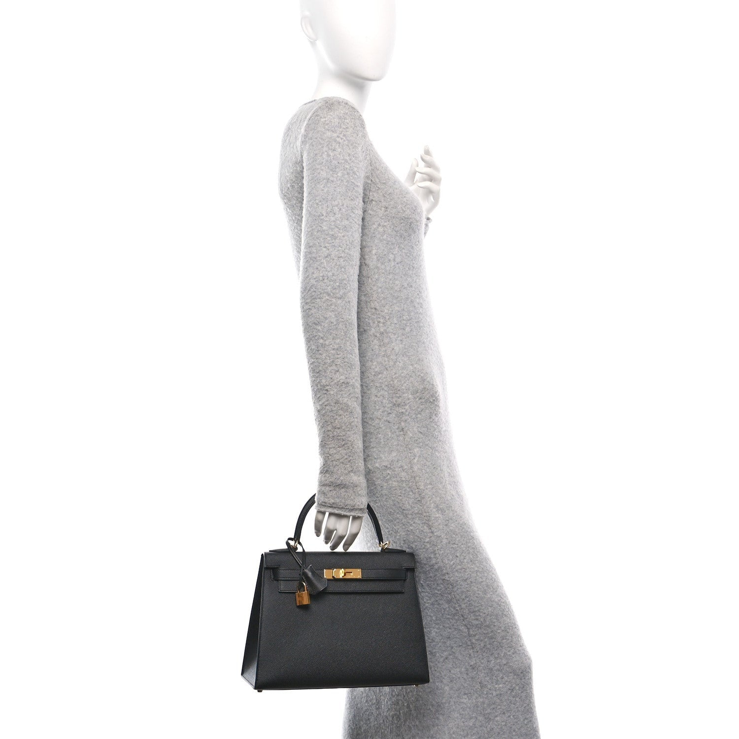 Hermes Epsom Kelly Sellier 28 Black 2 of 7