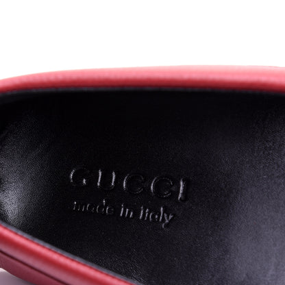 Gucci Calfskin Web Mens Driver Loafers 9 Red 7 of 13
