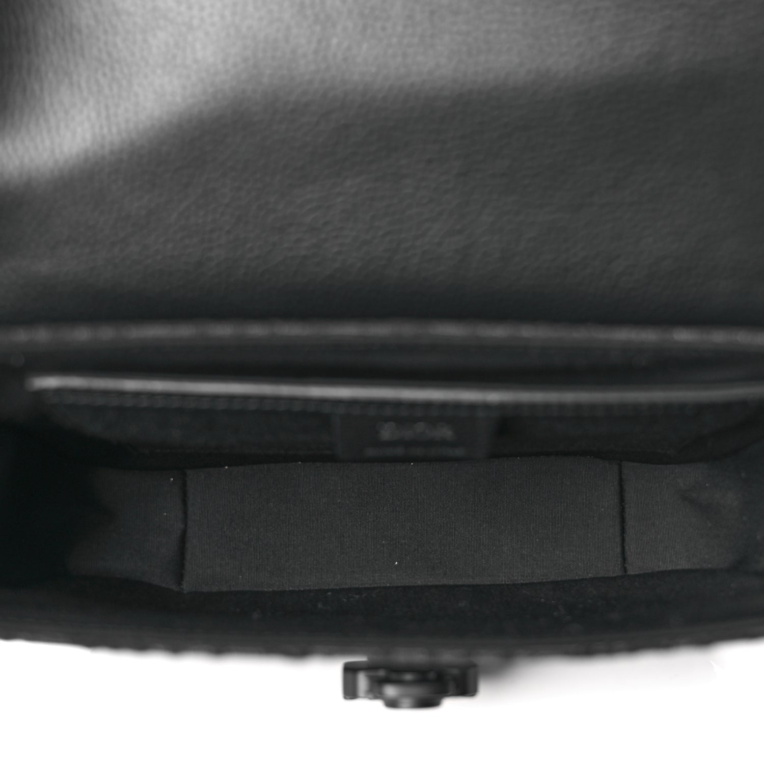 Christian Dior Oblique Jacquard Grained Calfskin Small Saddle Messenger Bag Black Oblique Monogram 4 of 9