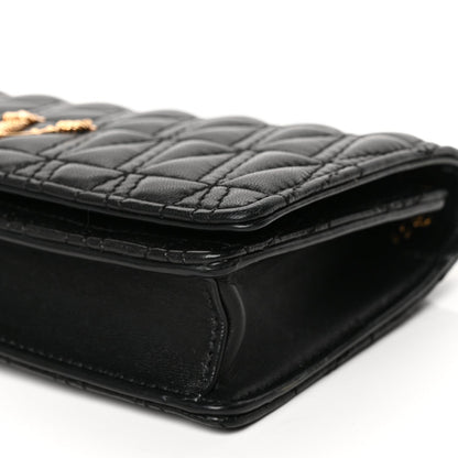 Versace Nappa Quilted Virtus Clutch Bag Black 8 of 10