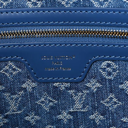 Louis Vuitton Epi Neverfull MM Denim Blue 6 of 7