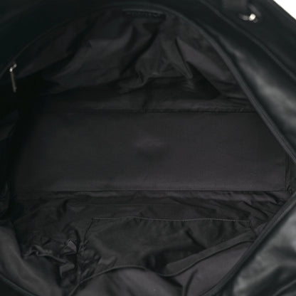 Chanel Coated Canvas Stitched XL Paris Biarritz Tote Black 4 of 9