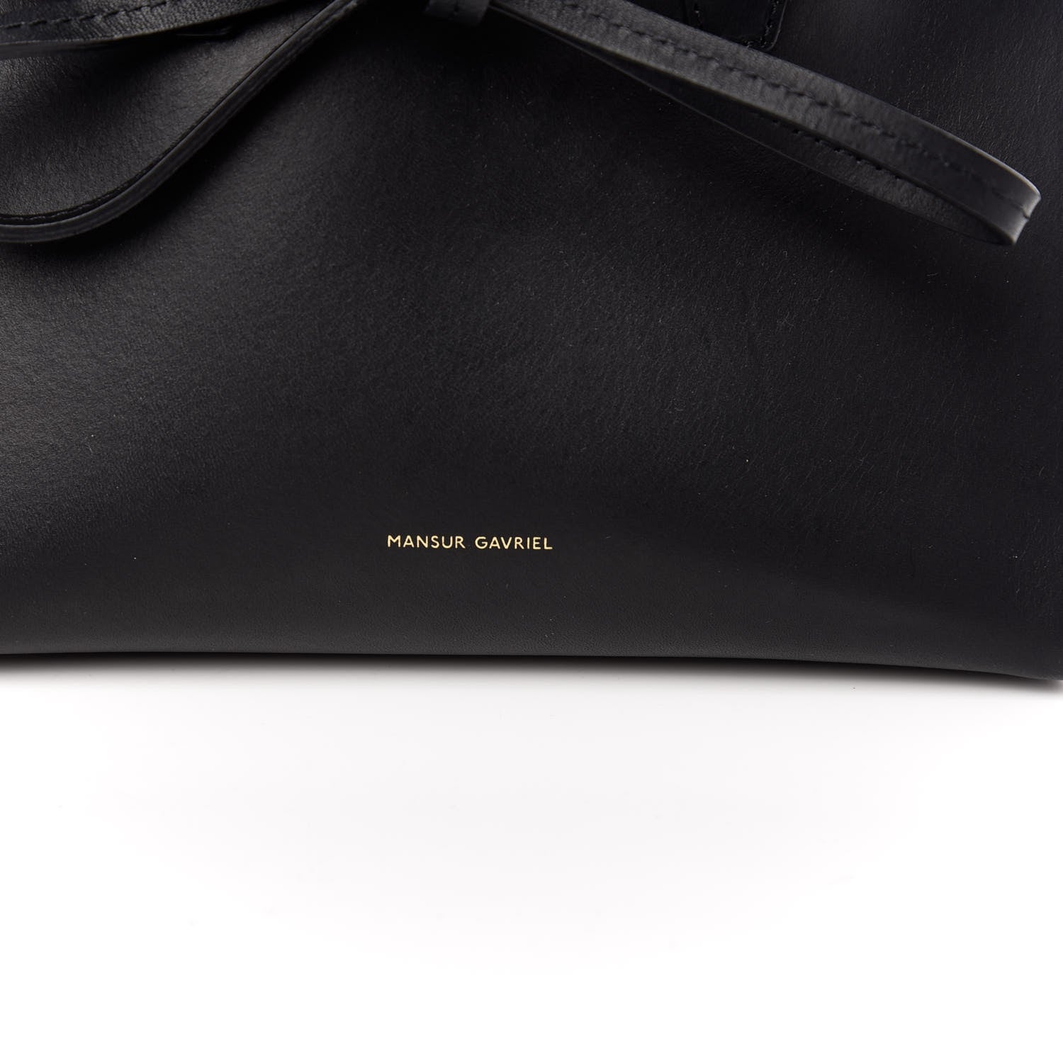Mansur Gavriel Vegetable Tanned Calfskin Mini Mini Sun Bag Black Royal 6 of 8