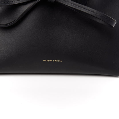 Mansur Gavriel Vegetable Tanned Calfskin Mini Mini Sun Bag Black Royal 6 of 8