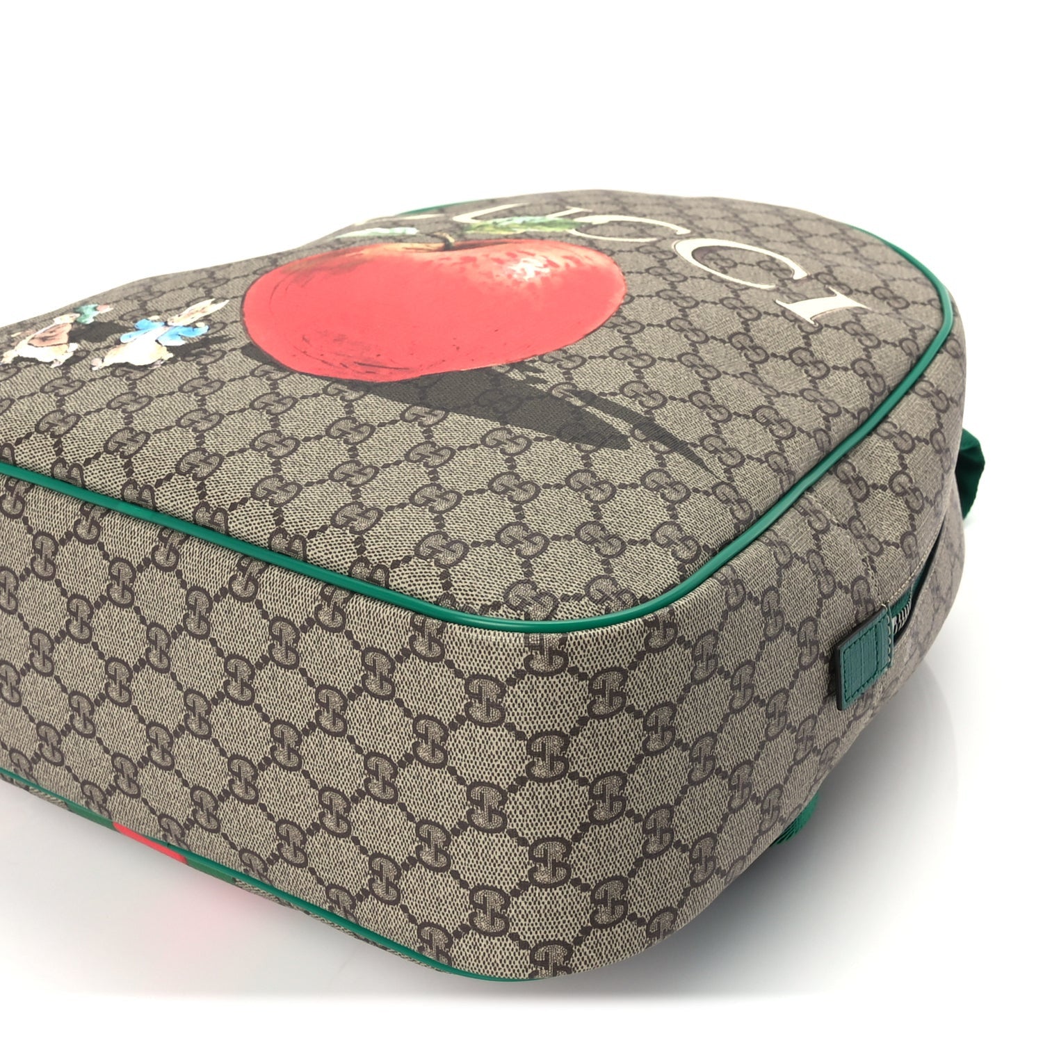 Gucci X Peter Rabbit GG Supreme Monogram Baseballs Web Childrens Backpack Green 8 of 8