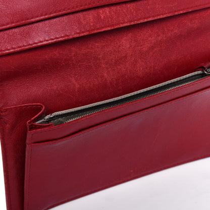 Chanel Caviar Timeless CC Yen Wallet Red 12 of 27