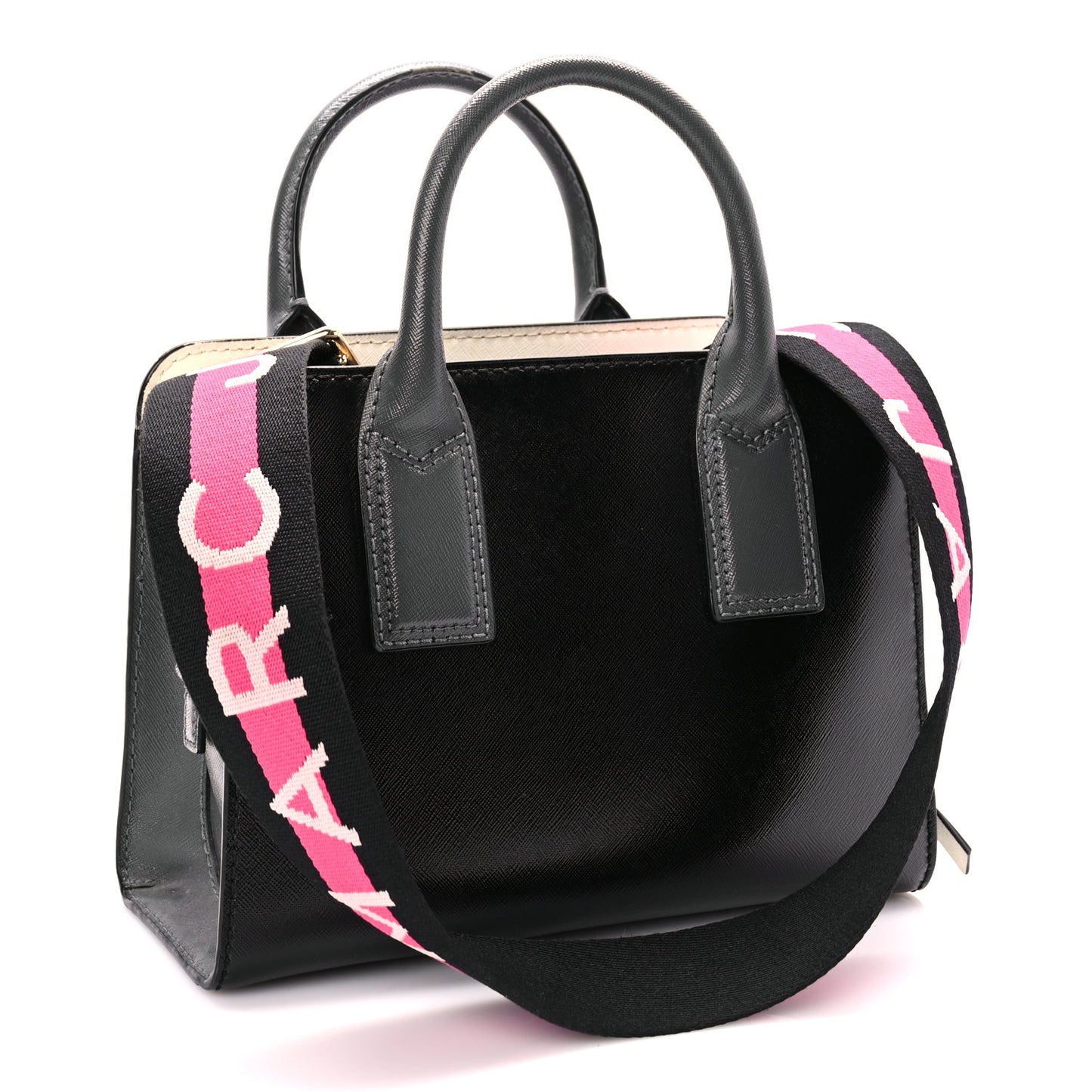 Saffiano Snapshot Tote Black Multicolor