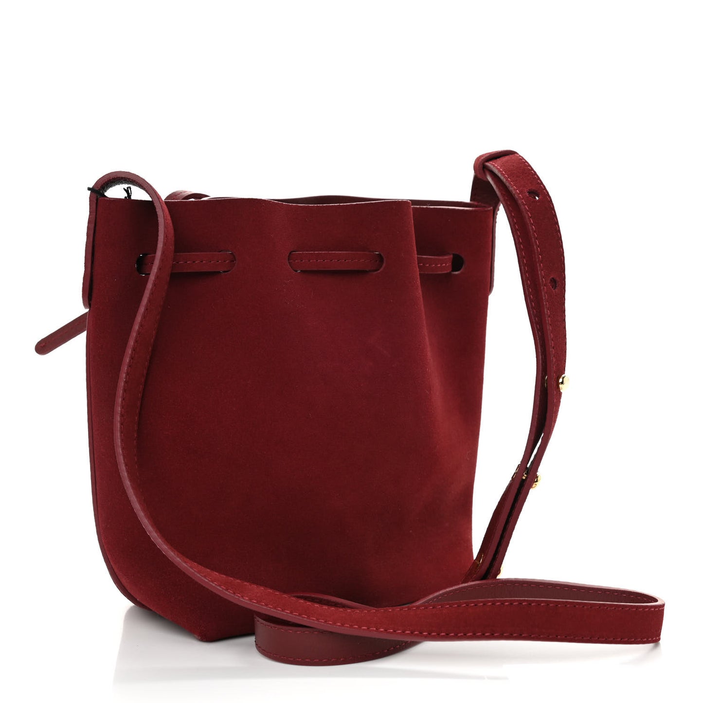 Suede Mini Bucket Bag Rococo